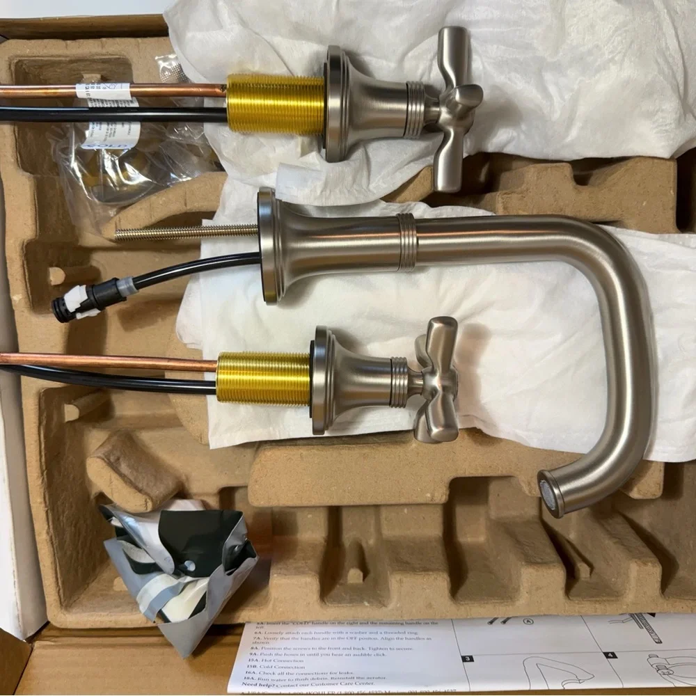 Kohler Paces 8 in. Widespread Double Handle Bathroom Faucet with Cross Handles